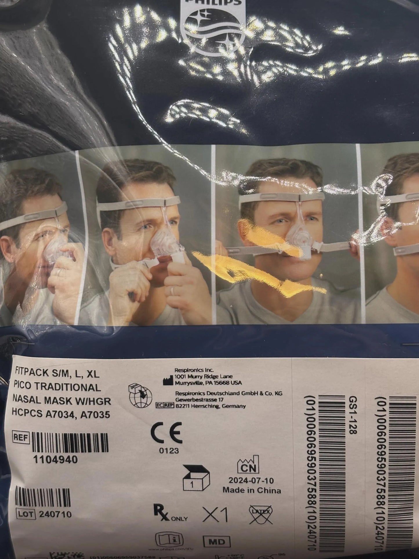 New Phillips Respironics Pico nasal mask kit